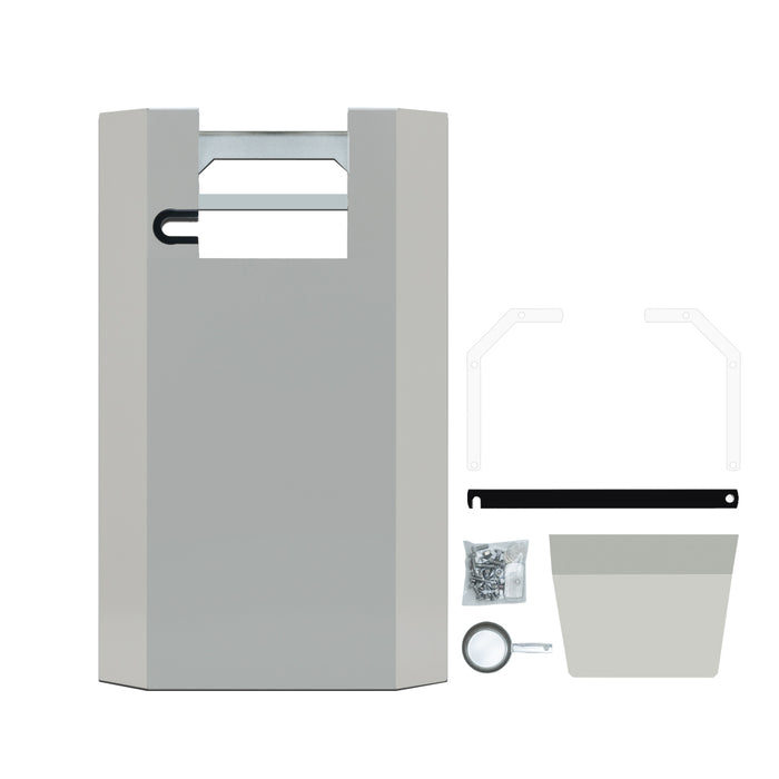 PGS A-Series AS PED Stainless Steel Pedestal Kit for Outdoor Patio Gas Grill - 16 x 14 x 24 in. - Stainless Steel Color