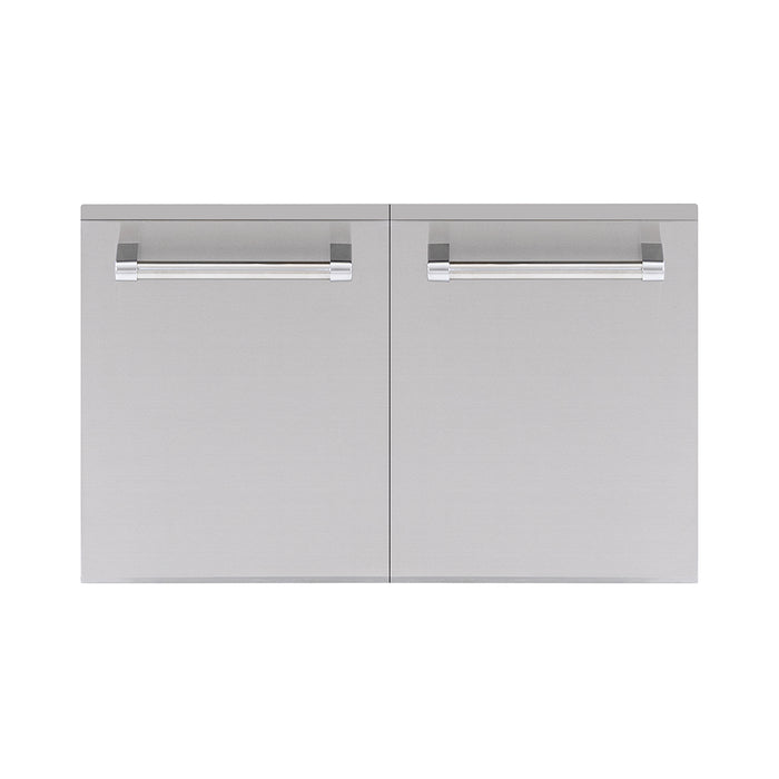 PGS Legacy Series MDS L39 39 Inch Double Access Doors Outdoor Patio Gas Grill Accessory - 39 x 38 x 19.375 in. - Stainless Steel Color