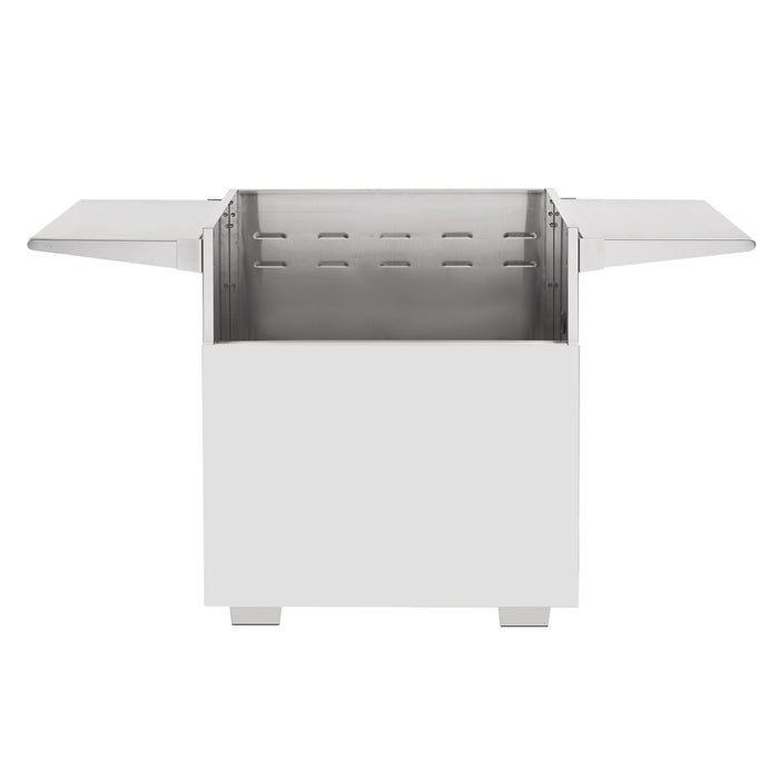 PGS Legacy Series S27NPED Permanent Pedestal (Natural Gas Only) For 30 Inch Newport Outdoor Patio Gas Grill Head - 27 x 58 x 33.5 in. - Stainless Steel Color