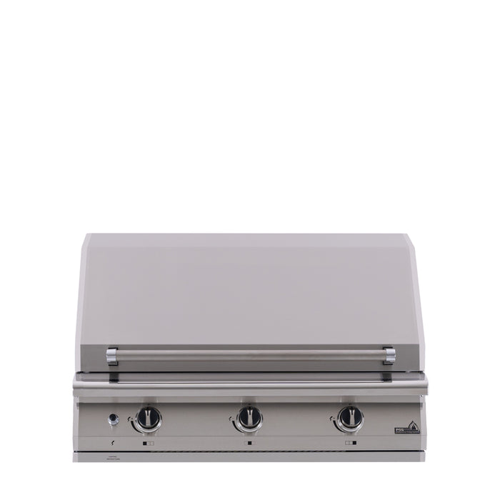 PGS Legacy Series S36NG Pacifica 39 Inch Natural Gas Outdoor Patio Gas Grill Head - 27 x 39 x 24 in. - Stainless Steel Color