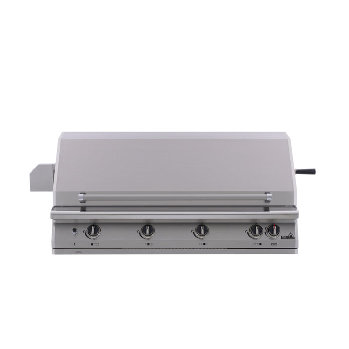 PGS Legacy Series S48RNG Big Sur 51 Inch Natural Gas Outdoor Patio Gas Grill Head (Gourmet) - 51 x 27 x 24 in. - Stainless Steel Color