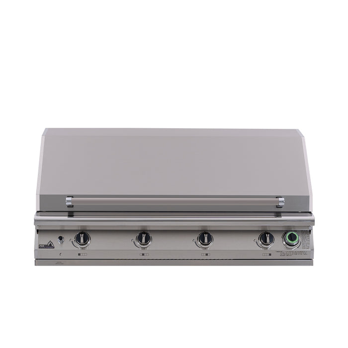PGS Legacy Series S48TNG Big Sur 51 Inch Natural Gas Outdoor Patio Gas Grill Head (Gourmet) with Timer - 27 x 51 x 24 in. - Stainless Steel Color