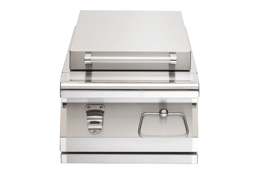 PGS Legacy Series SBCP Small Beverage Cooler Outdoor Patio Gas Grill Accessory (Cart Mount Grills) - 27 x 15 x 12 in. - Stainless Steel Color