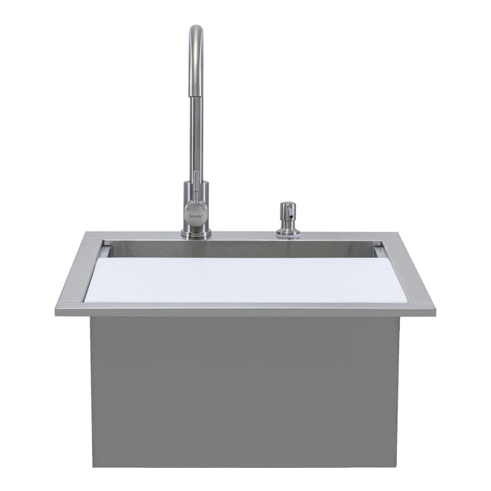 PGS Patio Grill Part - SINK/BAR/FAUCET: 21" DROP IN W/ COVER