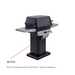 PGS A-Series AB PED Aluminum Pedestal Kit for Outdoor Patio Gas Grill