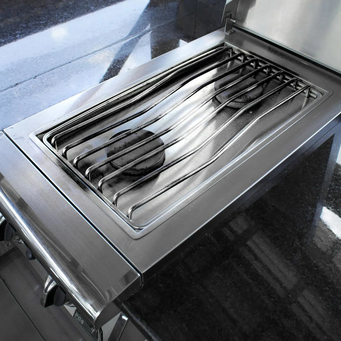 PGS Legacy Series DSBKLMSNG Natural Gas Dual Side Burner Outdoor Patio Gas Grill Accessory (Masonry Installation)
