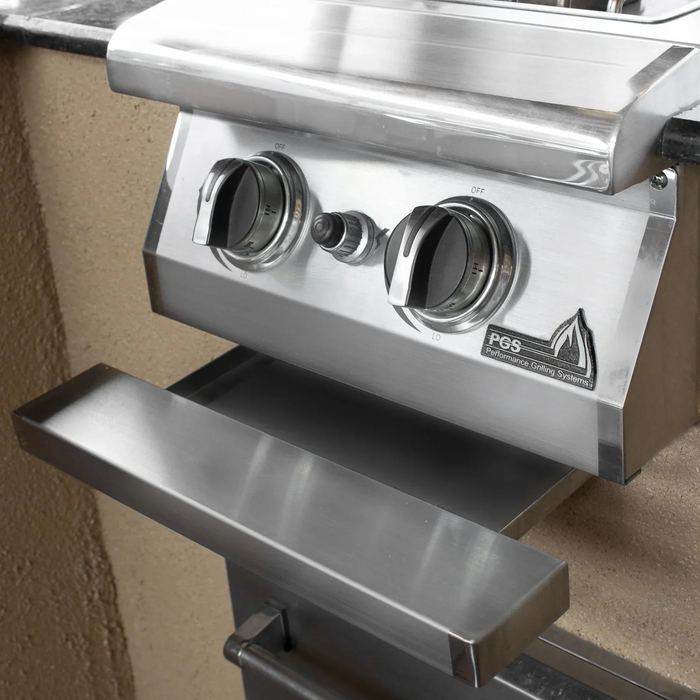 PGS Legacy Series DSBKLMSNG Natural Gas Dual Side Burner Outdoor Patio Gas Grill Accessory (Masonry Installation)