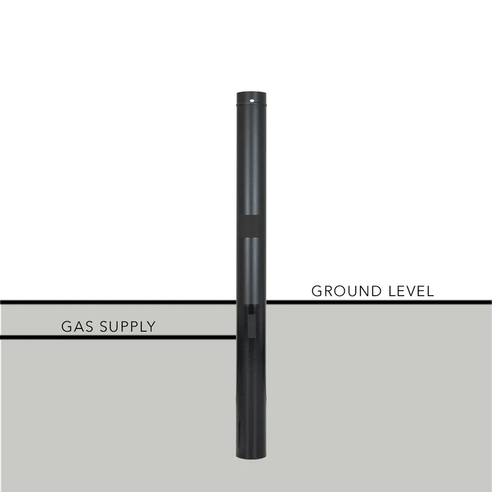 PGS A-Series APP Permanent Mounting Post for Natural Gas Outdoor Patio Gas Grill