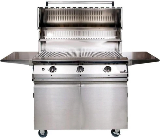 PGS Legacy Series S36LP Pacifica 39 Inch Liquid Propane Outdoor Patio Gas Grill Head on S36CART Stainless Steel Wheeled Cart Base