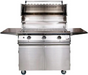 PGS Legacy Series S36LP Pacifica 39 Inch Liquid Propane Outdoor Patio Gas Grill Head on S36CART Stainless Steel Wheeled Cart Base
