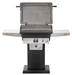 PGS T-Series T40LP 26 Inch Liquid Propane Outdoor Patio Gas Grill Head with Timer on AB PED Aluminum Pedestal Kit and ANB Black Stationary Base