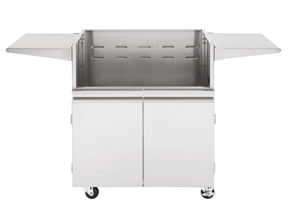 PGS Legacy Series S27RLP Newport Gourmet 30 Inch Propane Gas Grill Head with S27CART Wheeled Cart Base