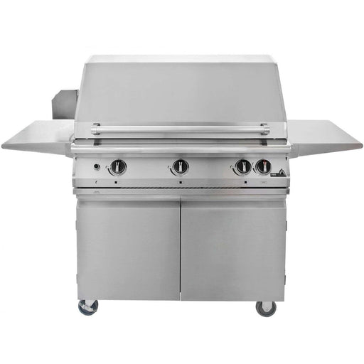 PGS Legacy Series S36RNG Pacifica 39 Inch Natural Gas Outdoor Patio Gas Grill Head Gourmet on S36CART Wheeled Cart Base