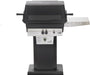 PGS T-Series T30LP 20 Inch Propane Gas Grill Head with Timer on AB PED Aluminum Pedestal Kit and ANB Black Stationary Base